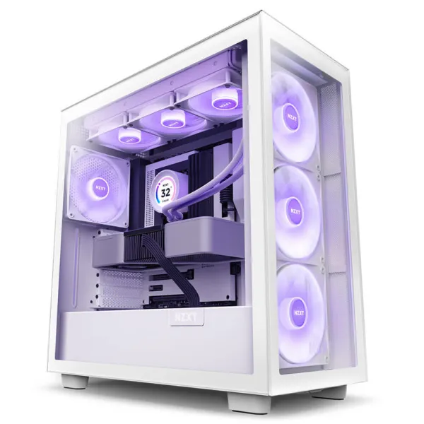 NZXT H7 ELITE RGB - Mid Tower Case (ALL WHITE)
