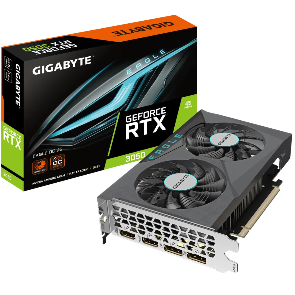 Card màn hình Gigabyte GeForce RTX™ 3050 EAGLE OC 6G