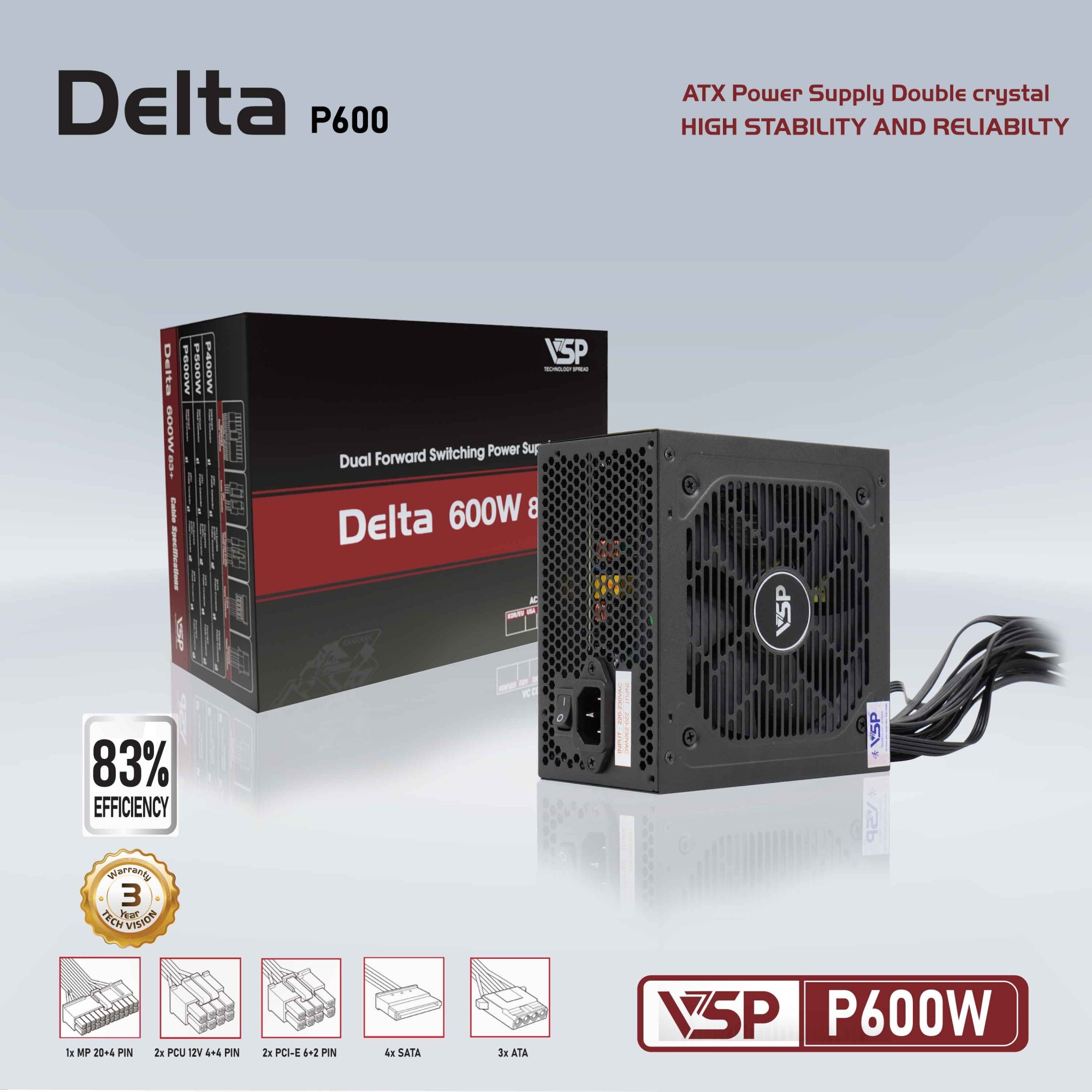 Nguồn VSP Delta P600W